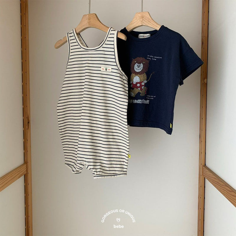 go;u - Korean Baby Fashion - #babyoninstagram - Bebe Stripe Suit - 7