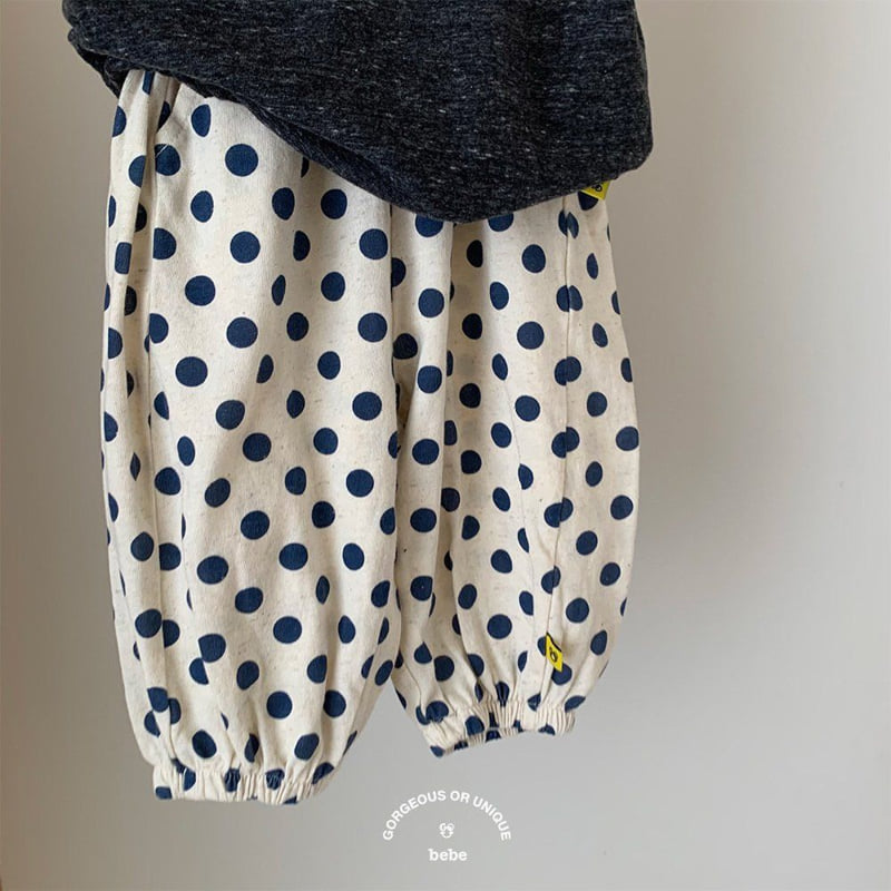 go;u - Korean Baby Fashion - #babylifestyle - Bebe Mango Dot Pants - 4