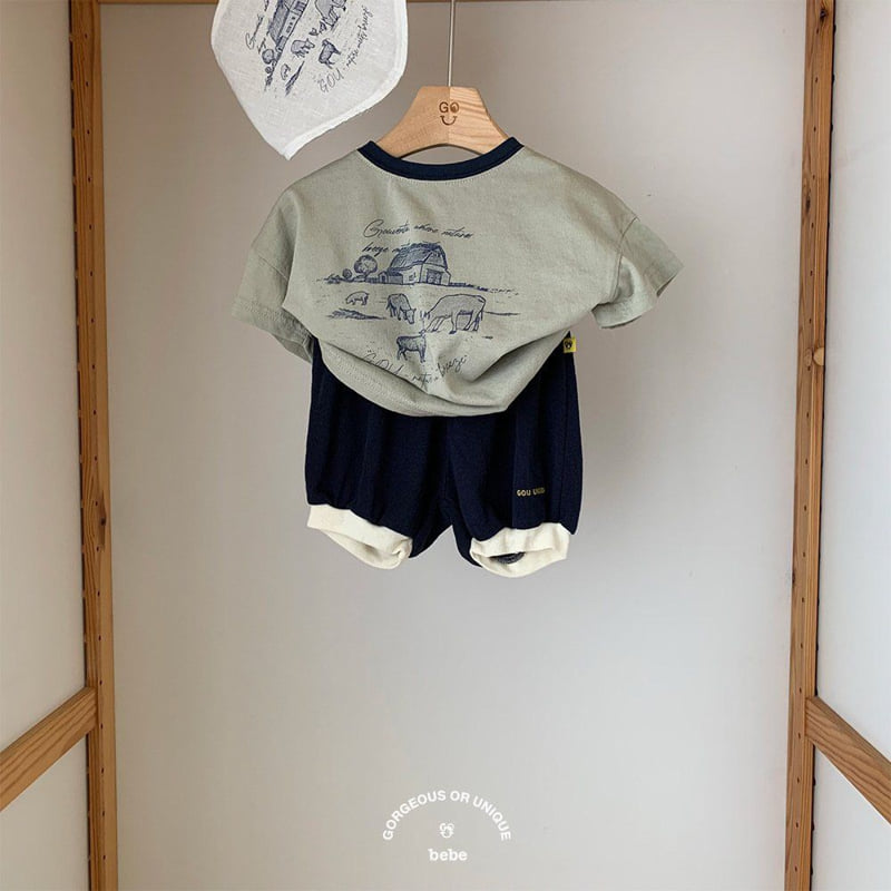 go;u - Korean Baby Fashion - #babyootd - Bebe Three Shorts - 11