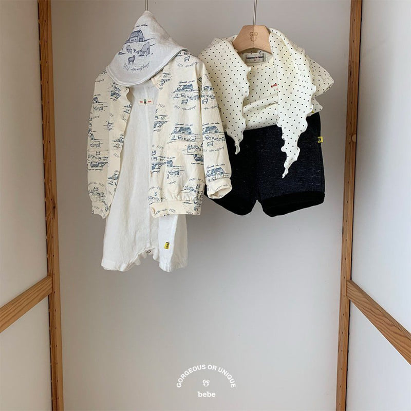 go;u - Korean Baby Fashion - #babyootd - Bebe Dot Set - 7