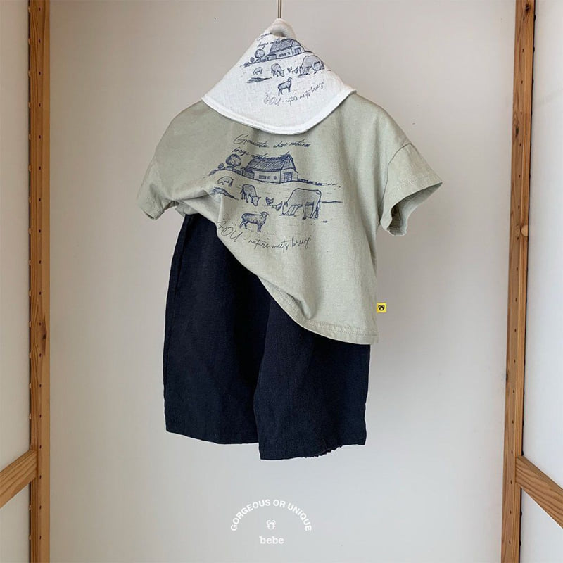 go;u - Korean Baby Fashion - #babyootd - Bebe Ranch Bib - 5