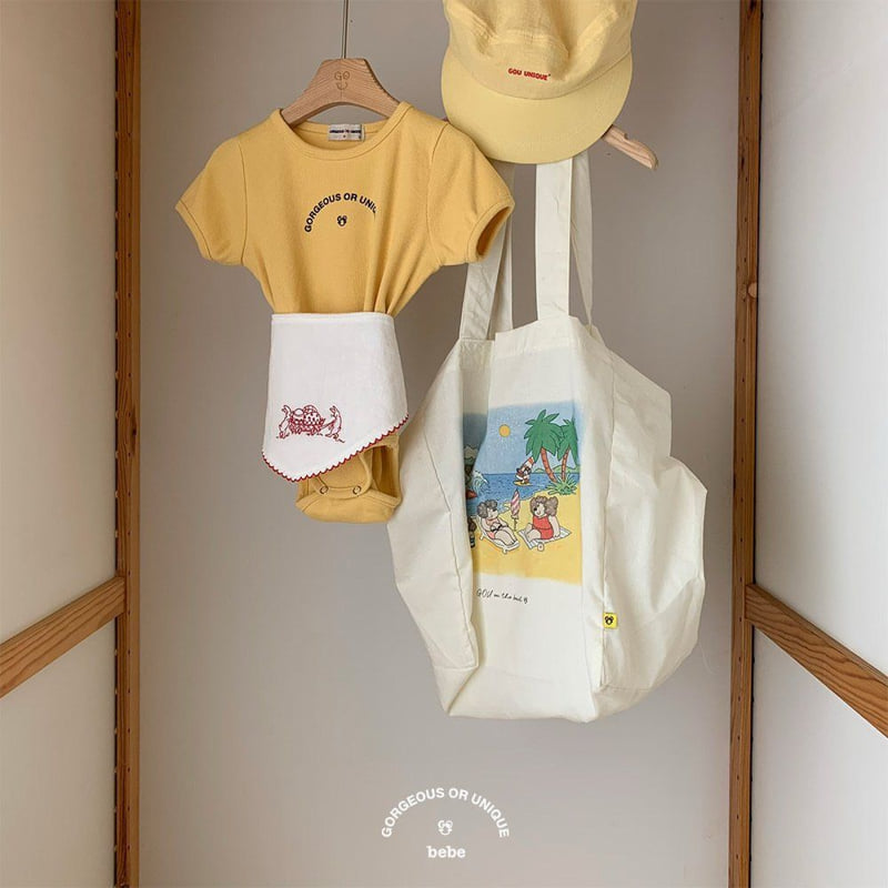 go;u - Korean Baby Fashion - #babyoninstagram - Bebe Half Half Suit - 4