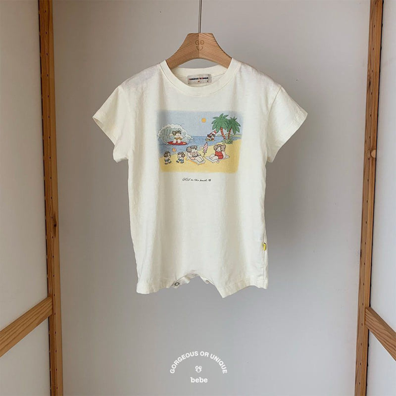 go;u - Korean Baby Fashion - #babyootd - Bebe Beach Suit - 2