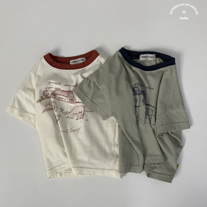 go;u - Korean Baby Fashion - #babyootd - Bebe Ranch Tee