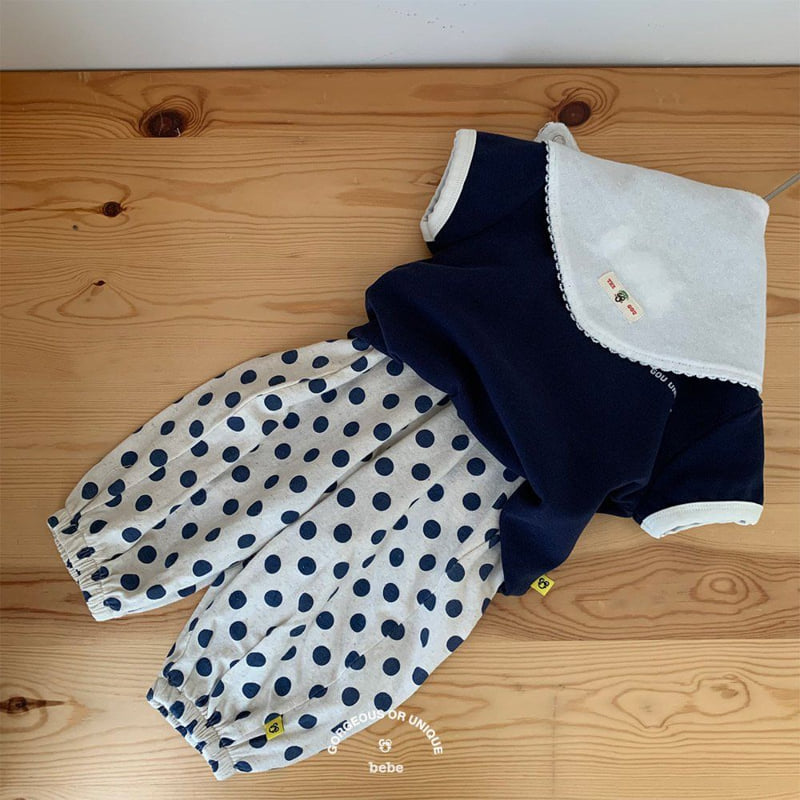 go;u - Korean Baby Fashion - #babyootd - Bebe Mango Dot Pants - 5