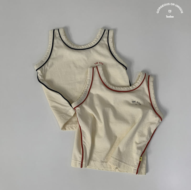 go;u - Korean Baby Fashion - #babyoutfit - Bebe Toto Sleeveless