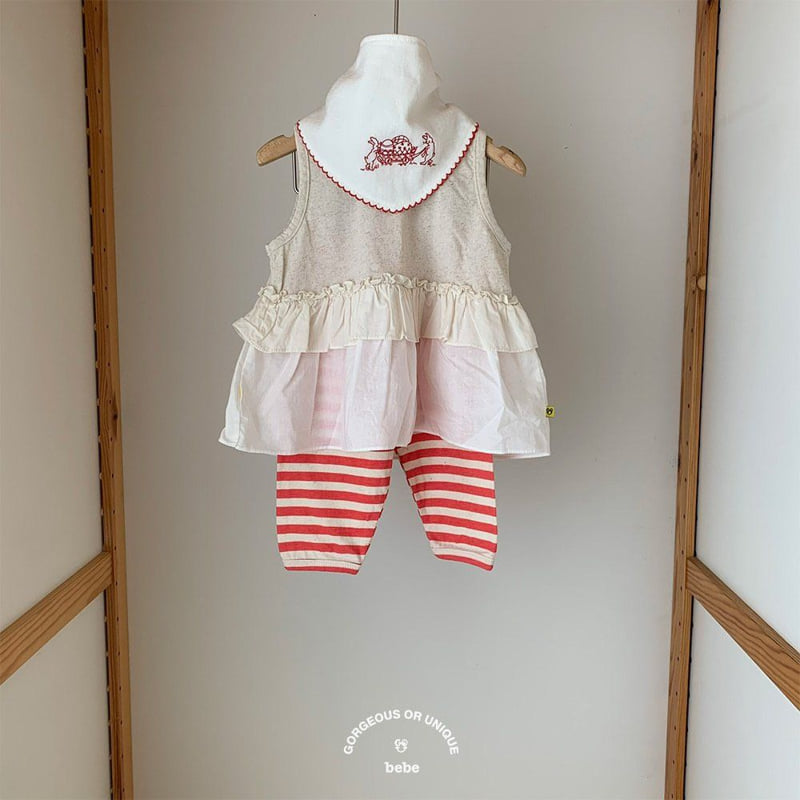 go;u - Korean Baby Fashion - #babyoutfit - Bebe Pepero Pants - 9