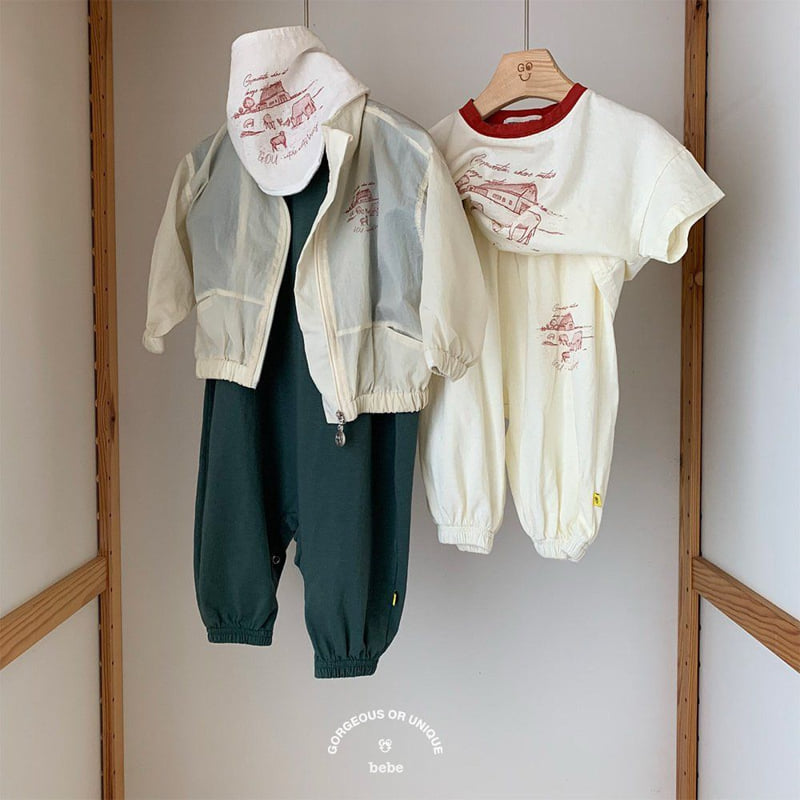 go;u - Korean Baby Fashion - #babyoutfit - Bebe Ranch Wind Jumper - 7