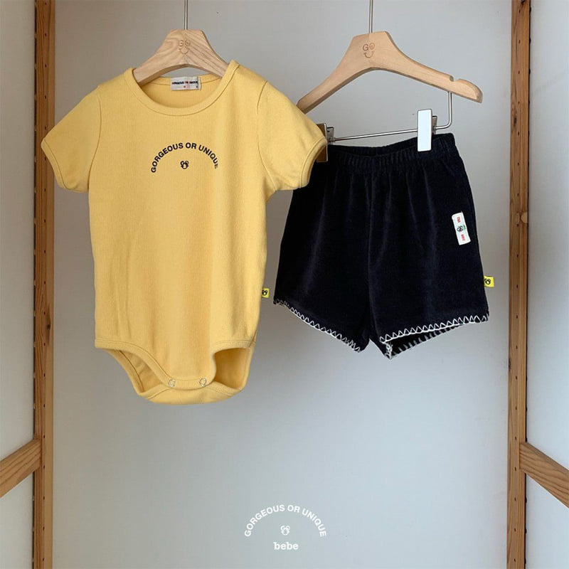 go;u - Korean Baby Fashion - #babyoutfit - Bebe Half Half Suit - 6