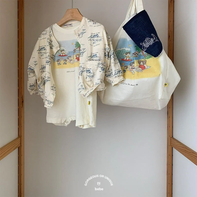 go;u - Korean Baby Fashion - #babyoutfit - Bebe Beach Suit - 4