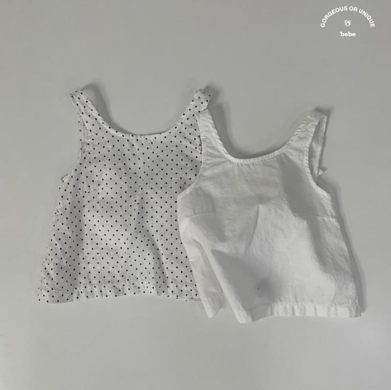 go;u - Korean Baby Fashion - #babyoutfit - Bebe Open Sleeveless