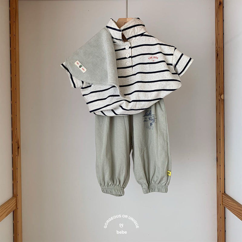 go;u - Korean Baby Fashion - #babyoutfit - Bebe Ranch Long Pants - 10