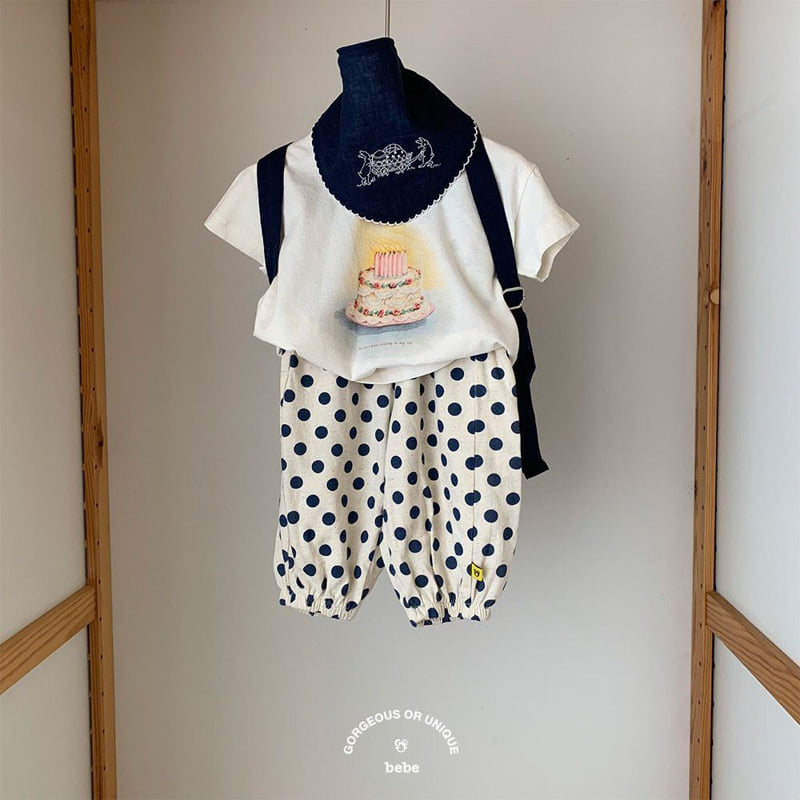 go;u - Korean Baby Fashion - #babyoutfit - Bebe Cake Egg Tee - 5