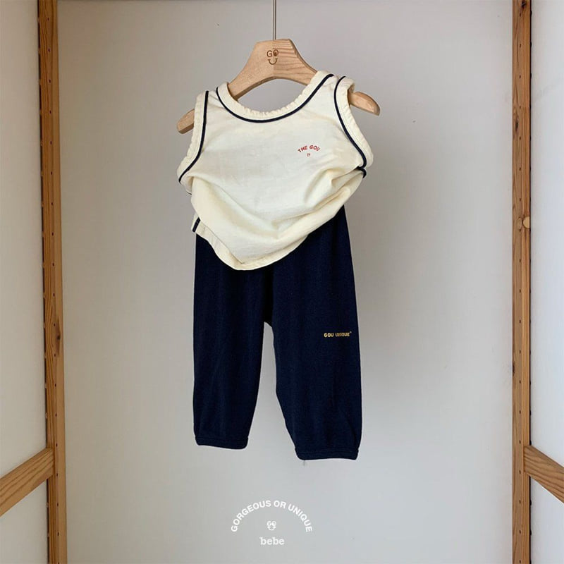 go;u - Korean Baby Fashion - #babywear - Bebe Toto Sleeveless - 2