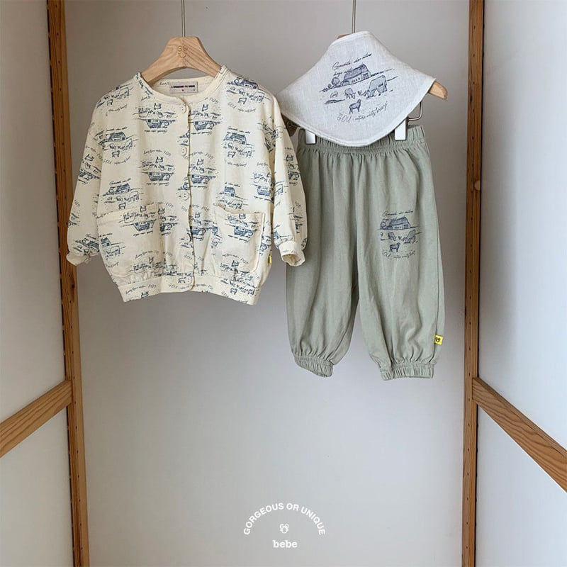 go;u - Korean Baby Fashion - #babywear - Bebe Ranch Bib - 8