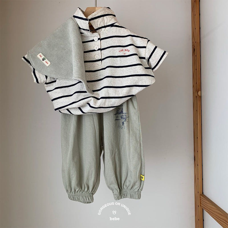 go;u - Korean Baby Fashion - #babywear - Bebe Ranch Long Pants - 11