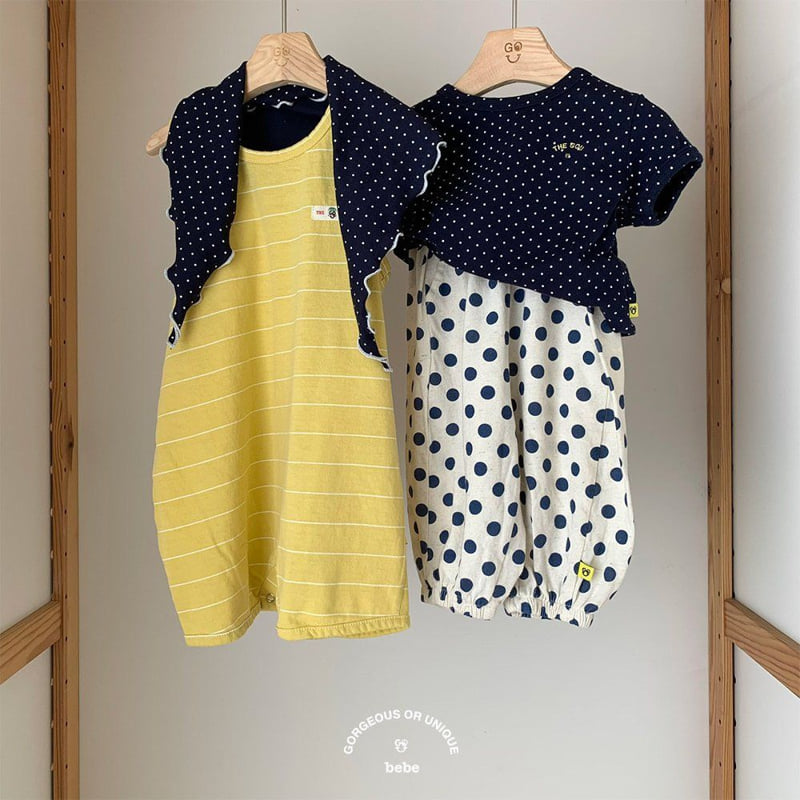 go;u - Korean Baby Fashion - #onlinebabyboutique - Bebe Dot Set - 11
