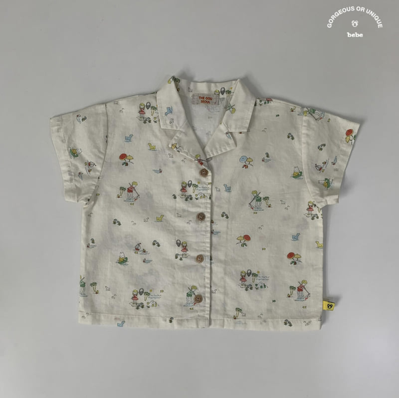 go;u - Korean Baby Fashion - #onlinebabyboutique - Bebe Together Shirt