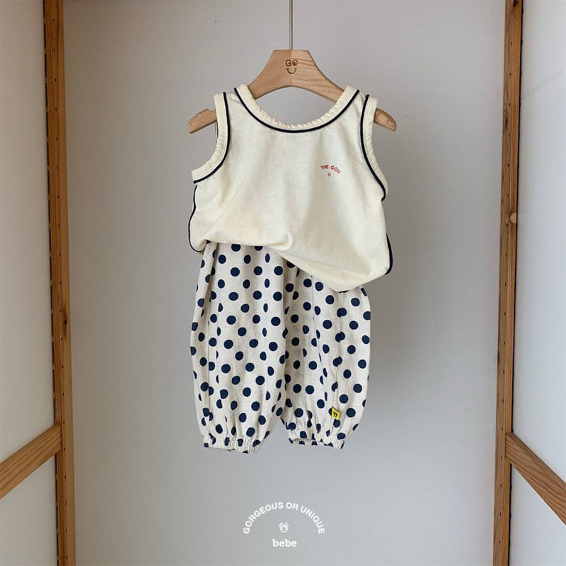 go;u - Korean Baby Fashion - #onlinebabyboutique - Bebe Mango Dot Pants - 9