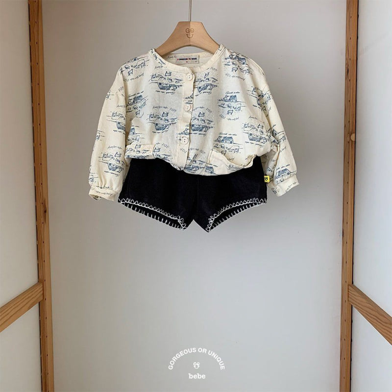 go;u - Korean Baby Fashion - #onlinebabyshop - Bebe Each Other Cardigan - 5