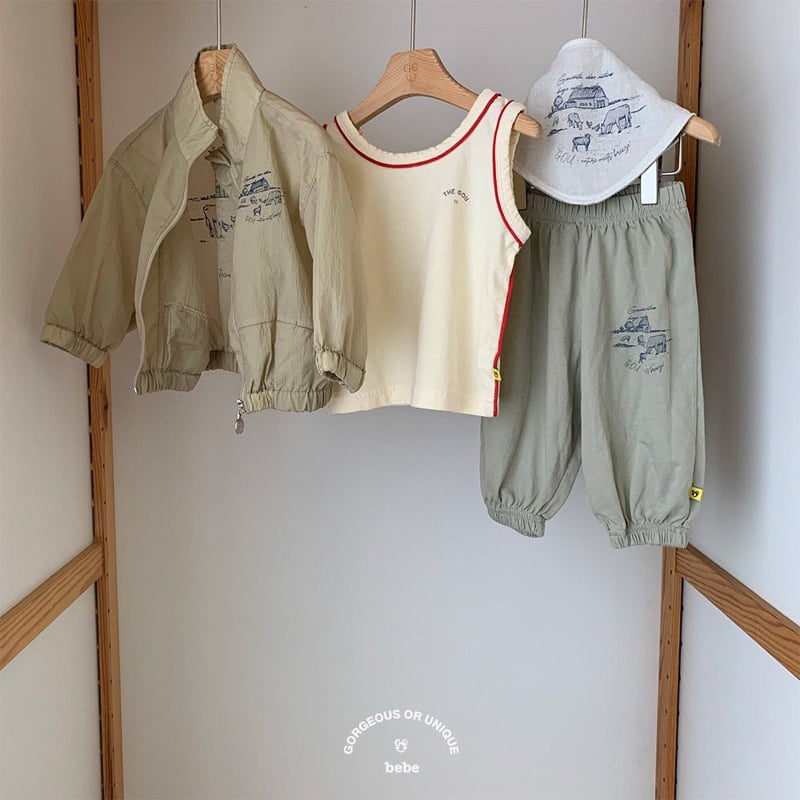 go;u - Korean Baby Fashion - #onlinebabyshop - Bebe Ranch Bib - 10