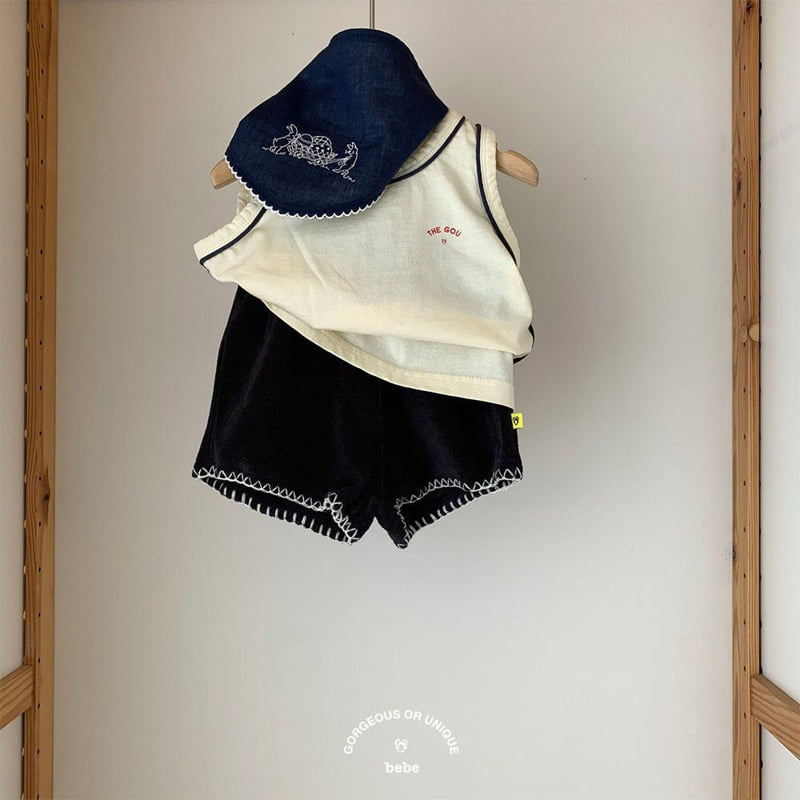 go;u - Korean Baby Fashion - #smilingbaby - Bebe Toto Sleeveless - 5