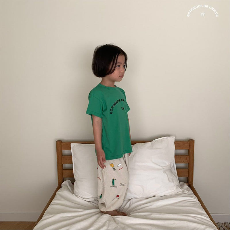 go;u - Korean Children Fashion - #childofig - Picture Pants - 3