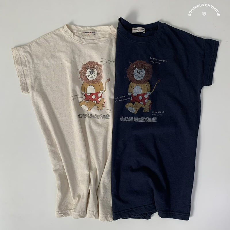 go;u - Korean Children Fashion - #childofig - Lion One-piece Junior