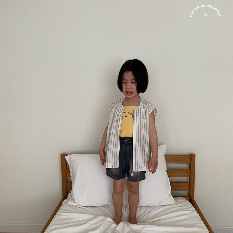 go;u - Korean Children Fashion - #childrensboutique - String Sleeveless - 11