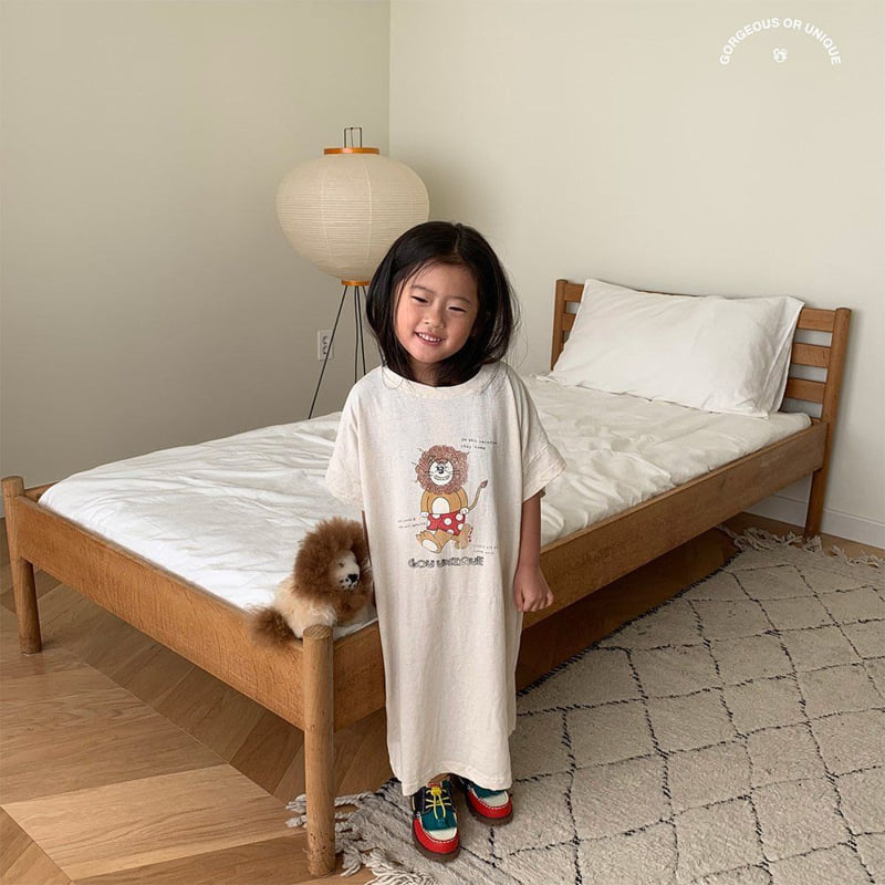 go;u - Korean Children Fashion - #childrensboutique - Lion One-piece Junior - 4