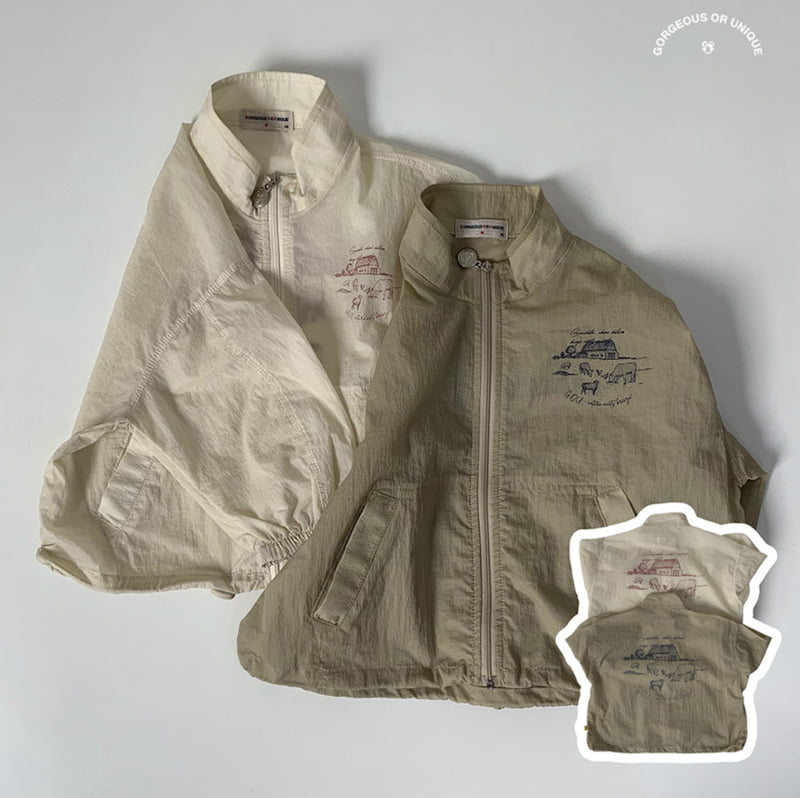 go;u - Korean Children Fashion - #discoveringself - Ranch Wind Jumper