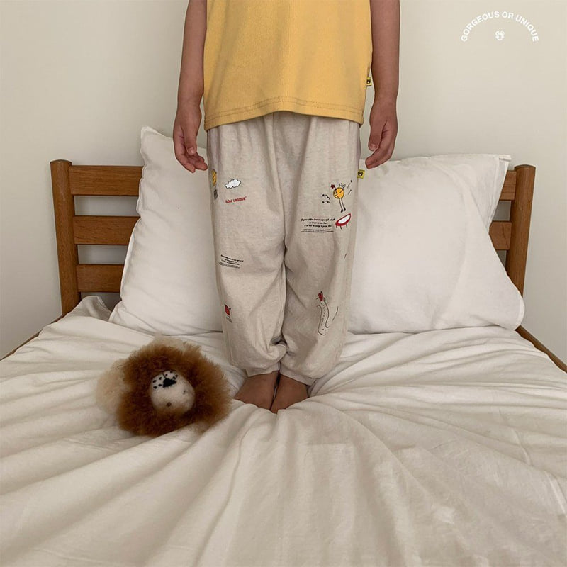 go;u - Korean Children Fashion - #fashionkids - Picture Pants - 7