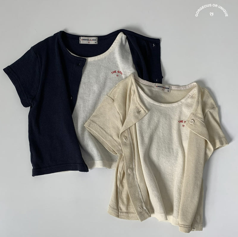 go;u - Korean Children Fashion - #kidsstore - Combi Tee