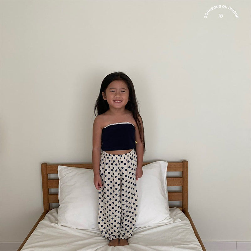 go;u - Korean Children Fashion - #littlefashionista - Mango Dot Pants Junior - 6