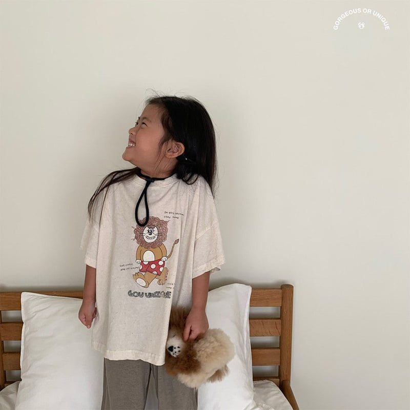 go;u - Korean Children Fashion - #magicofchildhood - Lion Tee - 2