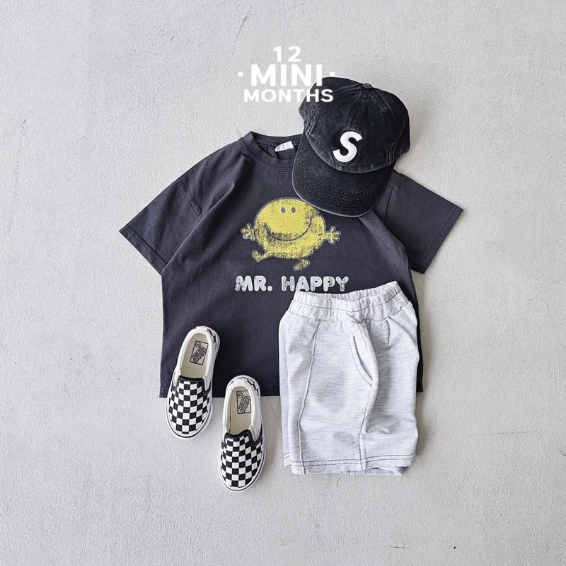 12 Month - Korean Baby Fashion - #babyfashion - Mini Happy Tee - 2