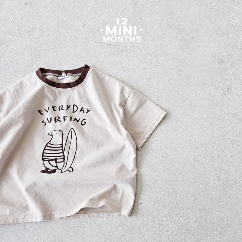 12 Month - Korean Baby Fashion - #babyfever - Mini Penguin Tee - 7