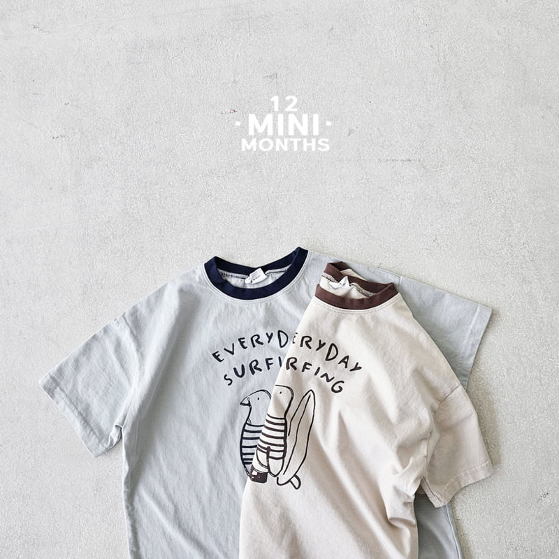 12 Month - Korean Baby Fashion - #babygirlfashion - Mini Penguin Tee - 8