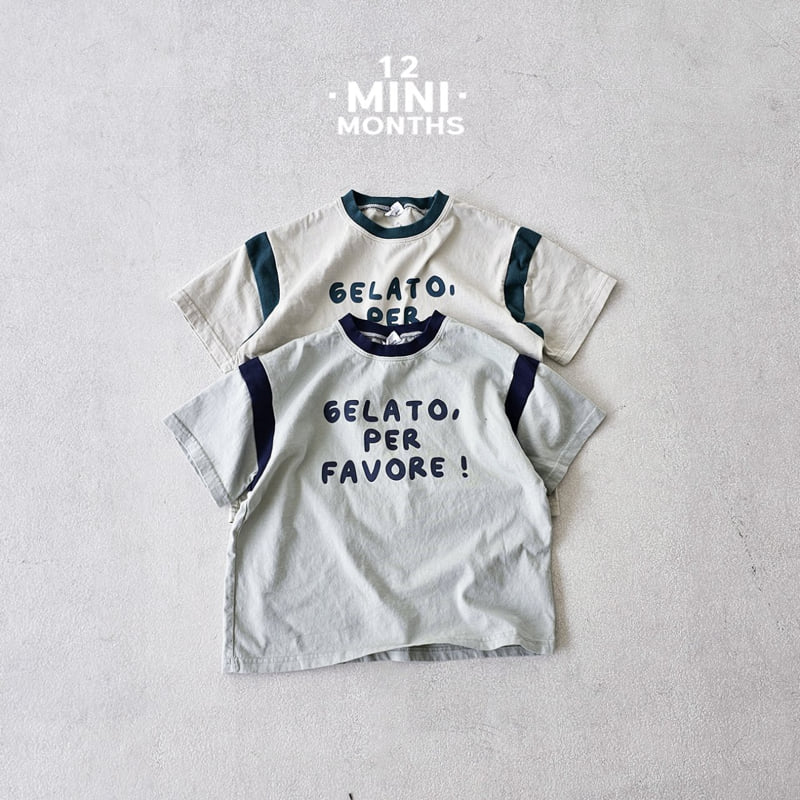 12 Month - Korean Baby Fashion - #babylifestyle - Mini Gelato Tee