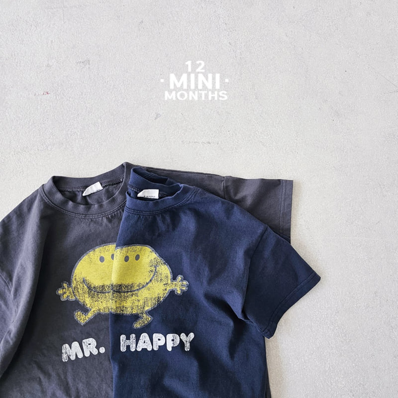 12 Month - Korean Baby Fashion - #babyoninstagram - Mini Happy Tee - 6