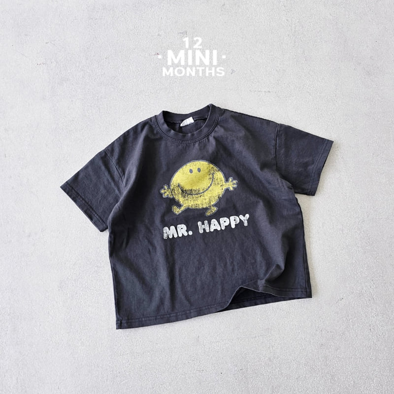 12 Month - Korean Baby Fashion - #babyoutfit - Mini Happy Tee - 9