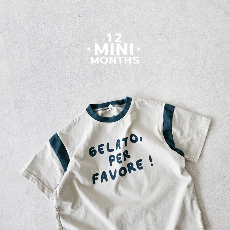 12 Month - Korean Baby Fashion - #babyoutfit - Mini Gelato Tee - 5