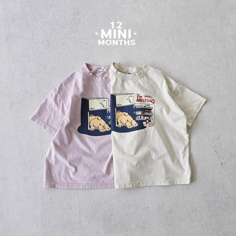 12 Month - Korean Baby Fashion - #babywear - Mini Fridge Bear Tee - 9