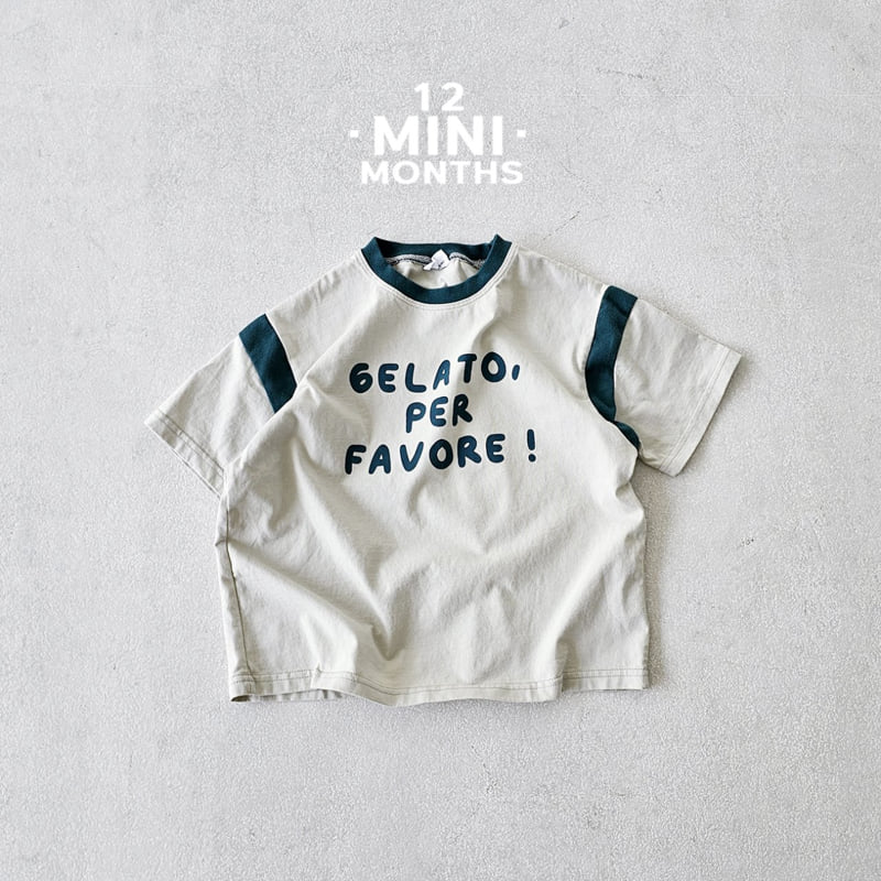 12 Month - Korean Baby Fashion - #babywear - Mini Gelato Tee - 6