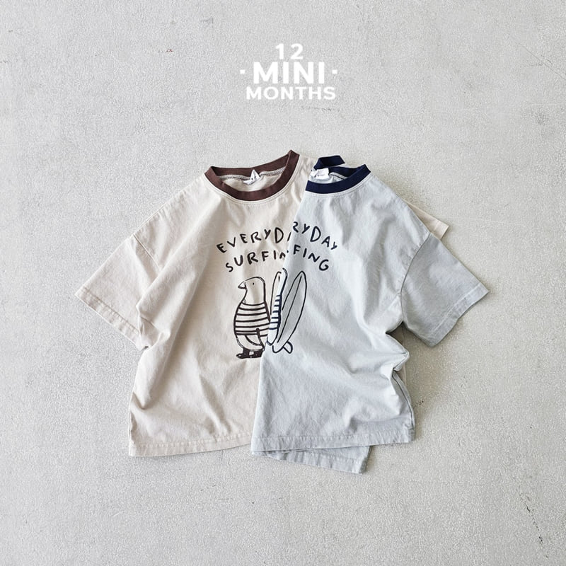 12 Month - Korean Baby Fashion - #onlinebabyshop - Mini Penguin Tee