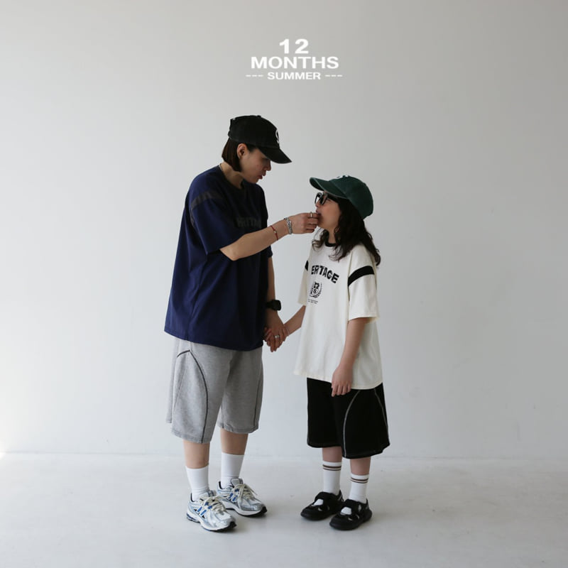 12 Month - Korean Children Fashion - #fashionkids - Curve Shorts - 12