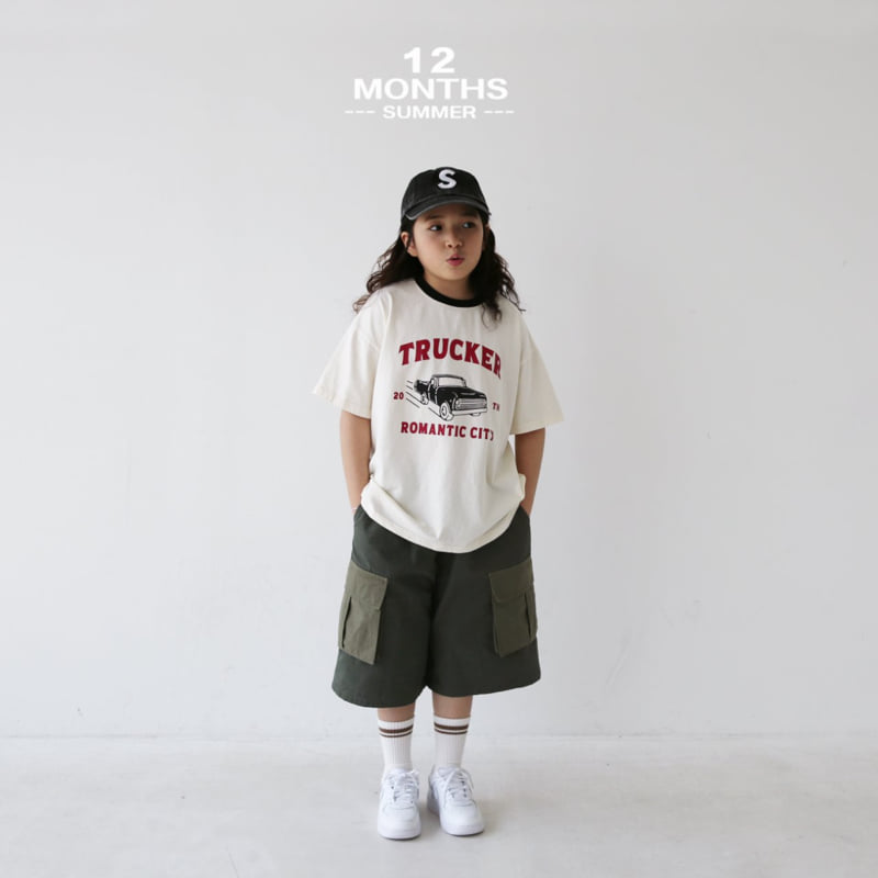 12 Month - Korean Children Fashion - #kidsshorts - Truck Tee - 12