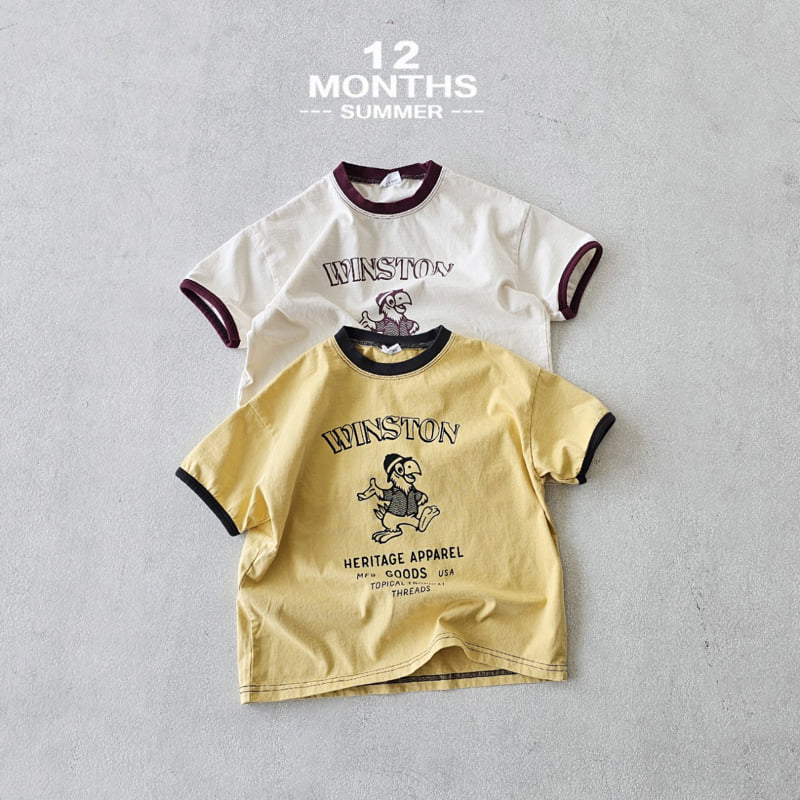12 Month - Korean Children Fashion - #kidsshorts - Winston Tee