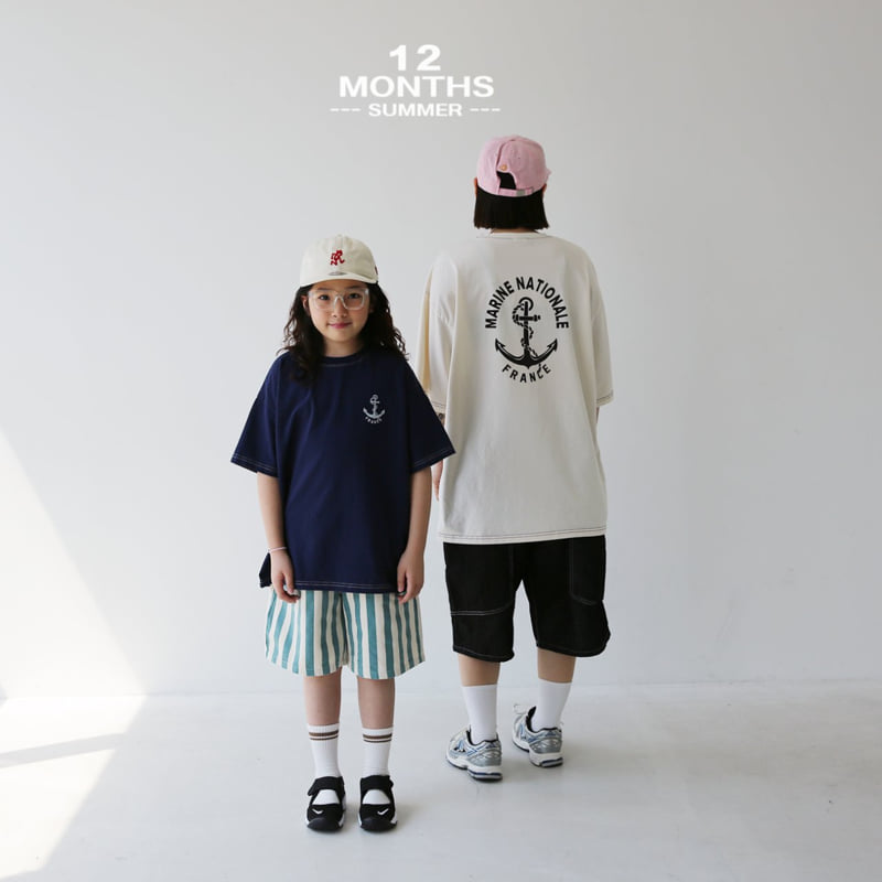 12 Month - Korean Children Fashion - #littlefashionista - Marine Tee - 12