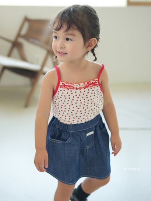Strawberry Frill Top Strawberry Frill Top